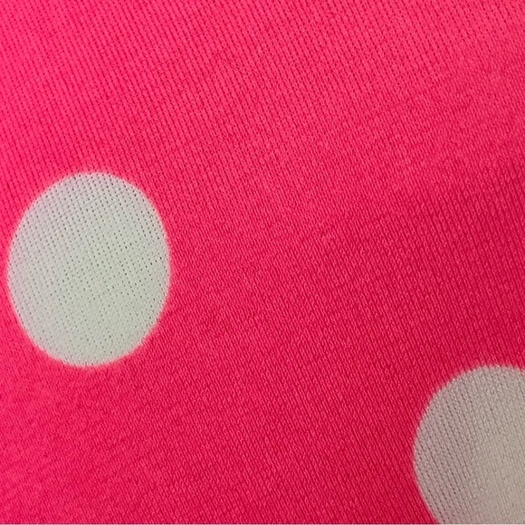 Vintage Y2K OP Pink Polka Dot Halter Bikini Top XL 15/17 Underwire Pinup Retro - Picture 7 of 8